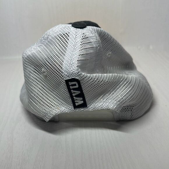West Virginia Classic Two Tone Hat Adjustable University Mesh Trucker Cap Blue - Picture 4 of 10
